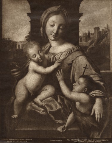 Hanfstaengl — Giovanni Battista Salvi dit Sassoferrato. Sainte Famille (d'après Raphael) — insieme